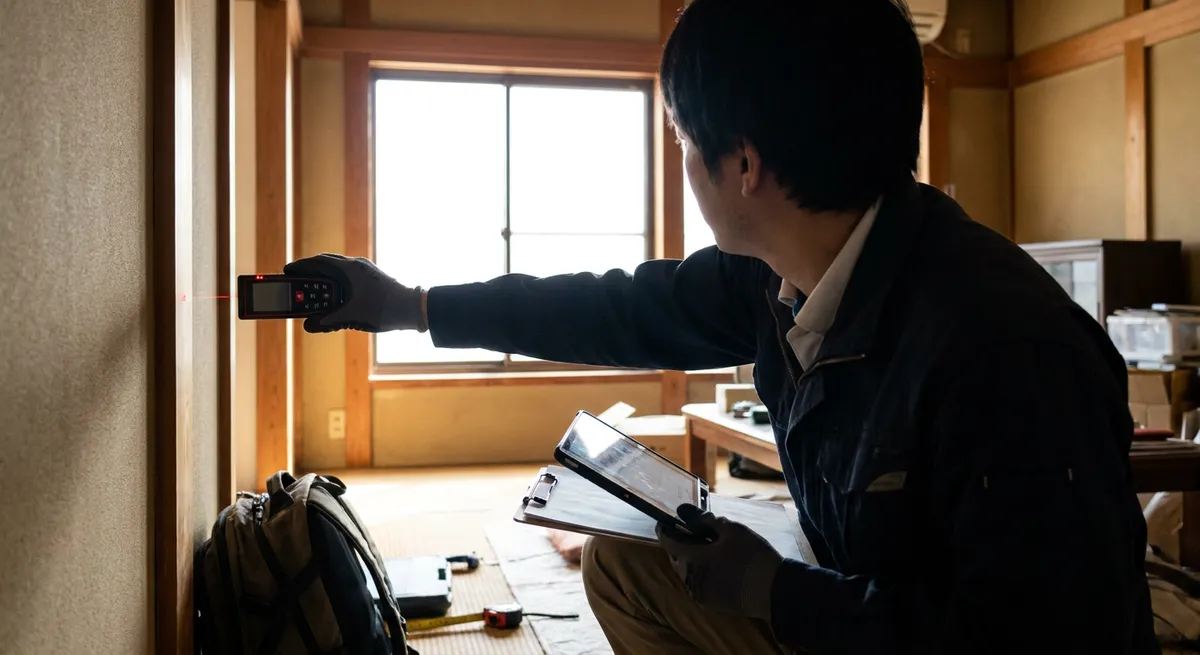 Diagnostiqueur DPE en visite d'un logement